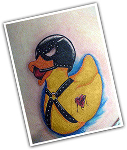 BDSM tattoo - Duck