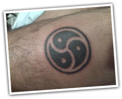 BDSM tattoo - BDSM emblem triskele