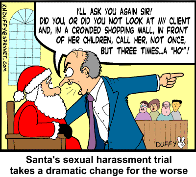 Santa does Sexual harassment